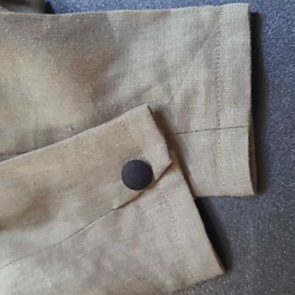Beppa Vintage Linen Art-To-Wear Button Front Jacket - Size M - Picture 8 of 11